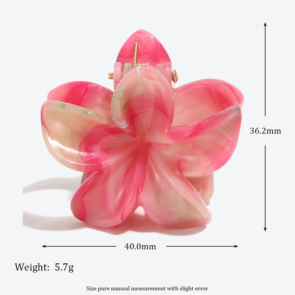 🌸 Floral Hair Clip &amp; 🦈 Shark Clip Set – Effortlessly Chic Hairstyles in Seconds! 🌸