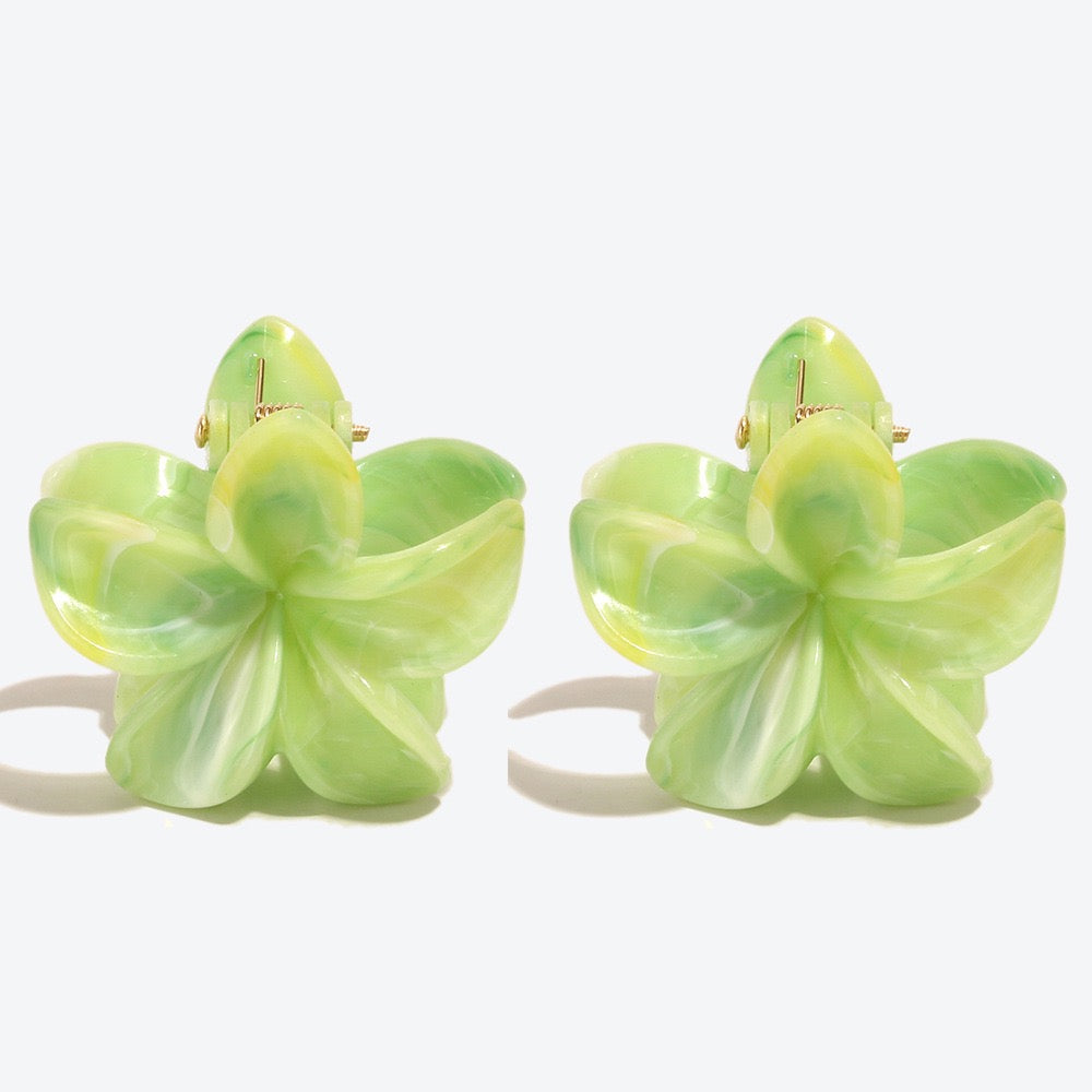 🌸 Floral Hair Clip &amp; 🦈 Shark Clip Set – Effortlessly Chic Hairstyles in Seconds! 🌸