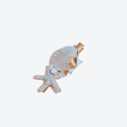 "Seashell & Starfish Hair Clips – Handmade Ocean-Inspired Accessories | APieceOfArt.Store"